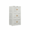 LEMARI PLASTIK PAKAIAN NAPOLLY 3 SUSUN MINI CABINET TIPE MCAB 36 ION UKURAN 55 x 42 x 111 CM | LEMARIPLASTIK.ID