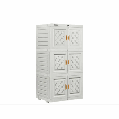 LEMARI PLASTIK PAKAIAN NAPOLLY 3 SUSUN MINI CABINET TIPE MCAB 36 ION UKURAN 55 x 42 x 111 CM | LEMARIPLASTIK.ID