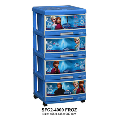 LEMARI ANAK PLASTIK 4 SUSUN NAPOLLY SFC2-4000 FROZ
