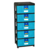 LEMARI BAJU PLASTIK CONTAINER DRAWER NAPOLLY STA-5000 BK1