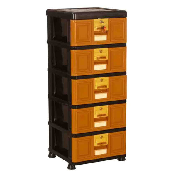 LEMARI BAJU PLASTIK CONTAINER DRAWER NAPOLLY STA-5000 BK1