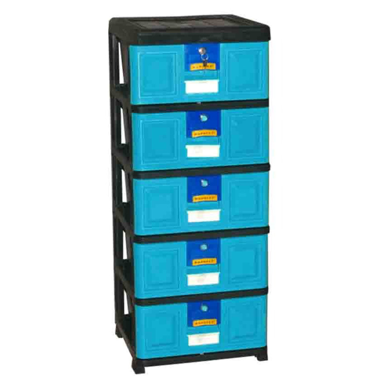 LEMARI BAJU PLASTIK CONTAINER DRAWER NAPOLLY STA-5000 BK1