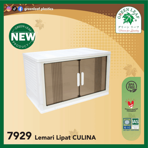 LEMARI LIPAT PLASTIK / FOLDABLE CUPBOARD GL CULINA 7929 | LEMARIPLASTIK.ID