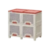 LEMARI LOCKER BOX PLASTIK 4 PINTU NAPOLLY TIPE LB-2204 WIFI | LEMARIPLASTIK.ID
