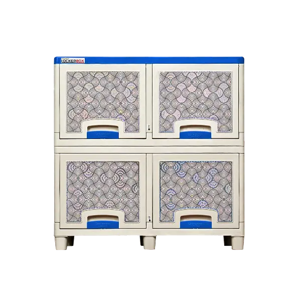 LEMARI LOCKER BOX PLASTIK 4 PINTU NAPOLLY TIPE LB-2204 WIFI