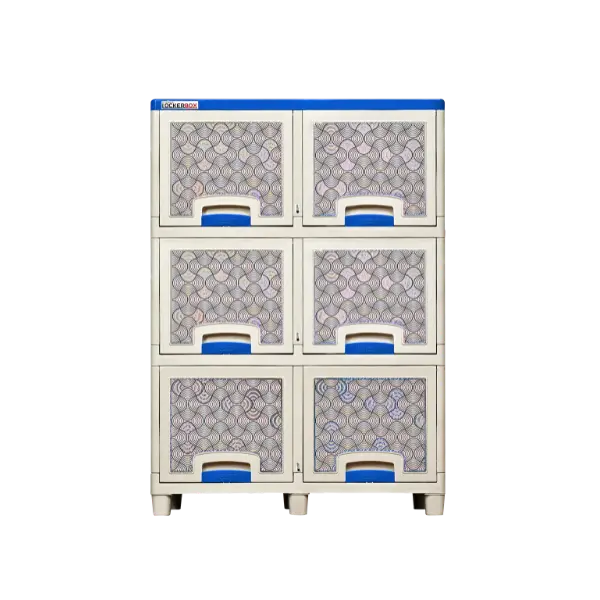 LEMARI LOCKER BOX PLASTIK 6 PINTU NAPOLLY TIPE LB-2306 WIFI