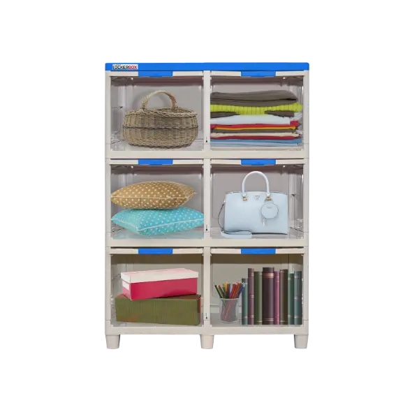 LEMARI LOCKER BOX PLASTIK 6 PINTU NAPOLLY TIPE LB-2306 WIFI