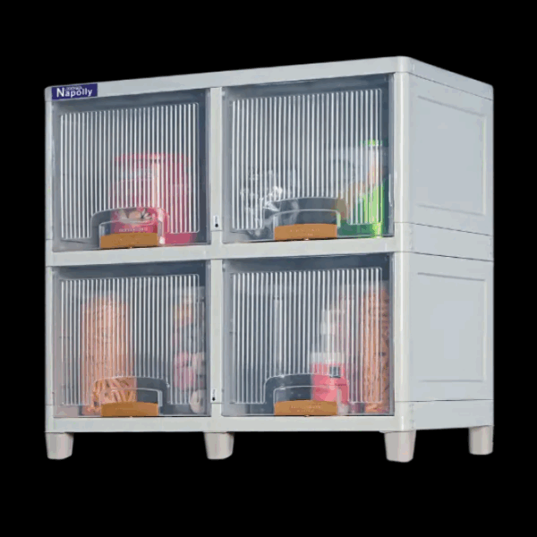 LEMARI LOCKER BOX PLASTIK TRANSPARAN NAPOLLY TIPE LB-2204 TP PUMA | LEMARIPLASTIK.ID