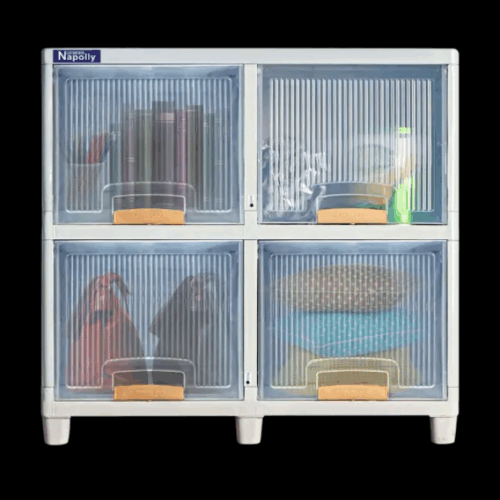 LEMARI LOCKER BOX PLASTIK TRANSPARAN NAPOLLY TIPE LB-2204 TP PUMA | LEMARIPLASTIK.ID
