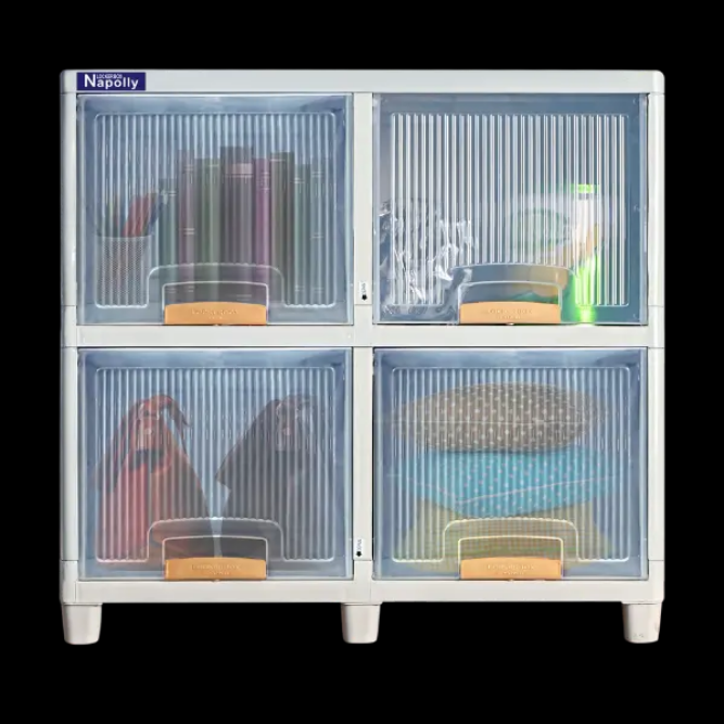 LEMARI LOCKER BOX PLASTIK TRANSPARAN NAPOLLY TIPE LB-2204 TP PUMA | LEMARIPLASTIK.ID