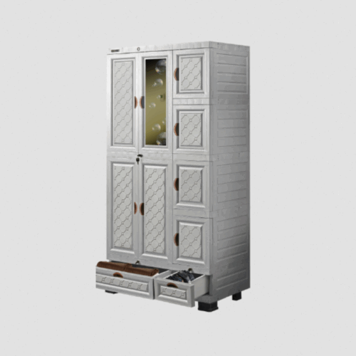 LEMARI PAKAIAN PLASTIK 3 PINTU NAPOLLY MIDICAB-3408 DC ION