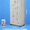 LEMARI PAKAIAN PLASTIK 3 PINTU NAPOLLY MIDICAB-3408 DC ION | LEMARIPLASTIK.ID