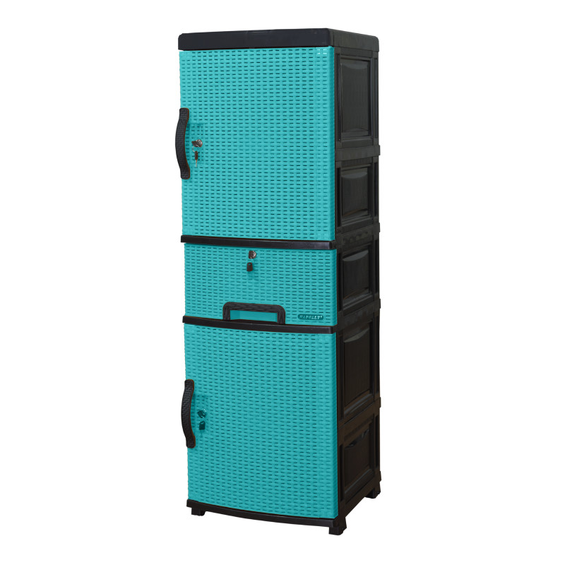 LEMARI PAKAIAN PLASTIK NAPOLLY 3 PINTU TIPE CLC-55L K3
