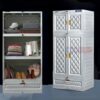 LEMARI PAKAIAN PLASTIK NAPOLLY 4 PINTU TIPE MCAB 34 D BERLI PUMA