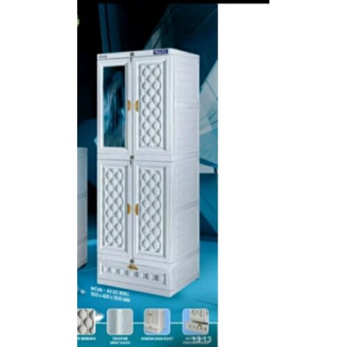 LEMARI PAKAIAN PLASTIK NAPOLLY 4 PINTU TIPE MCAB 44 DC BERLI PUMA