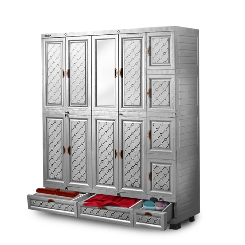 LEMARI PAKAIAN PLASTIK NAPOLLY 5 PINTU 2+1 LACI MIDICAB 5412 DC ION