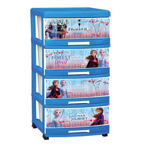 LEMARI PLASTIK ANAK 4 SUSUN NAPOLLY CONTER-4000. K1.FR.BRMD