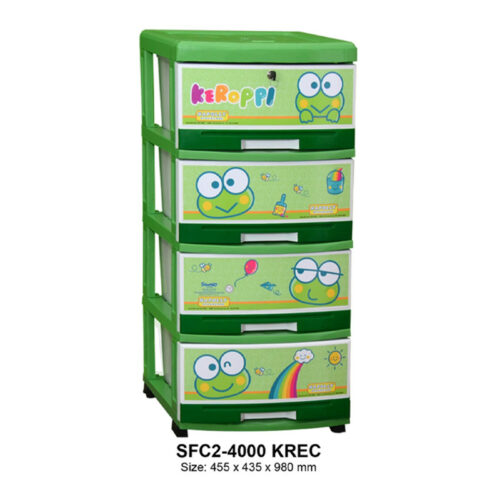 LEMARI PLASTIK ANAK 4 SUSUN NAPOLLY SFC2-4000 KREC
