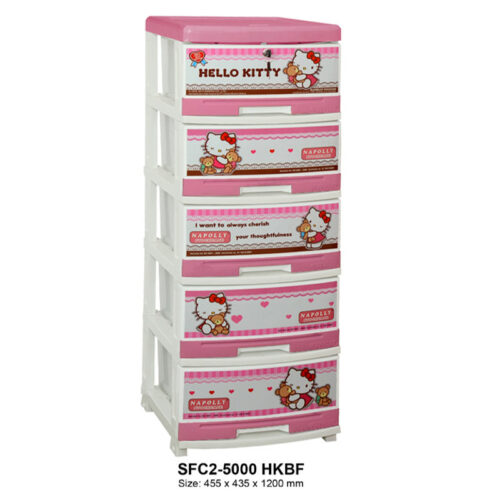 LEMARI PLASTIK ANAK 5 SUSUN NAPOLLY SFC2-5000 HKBF