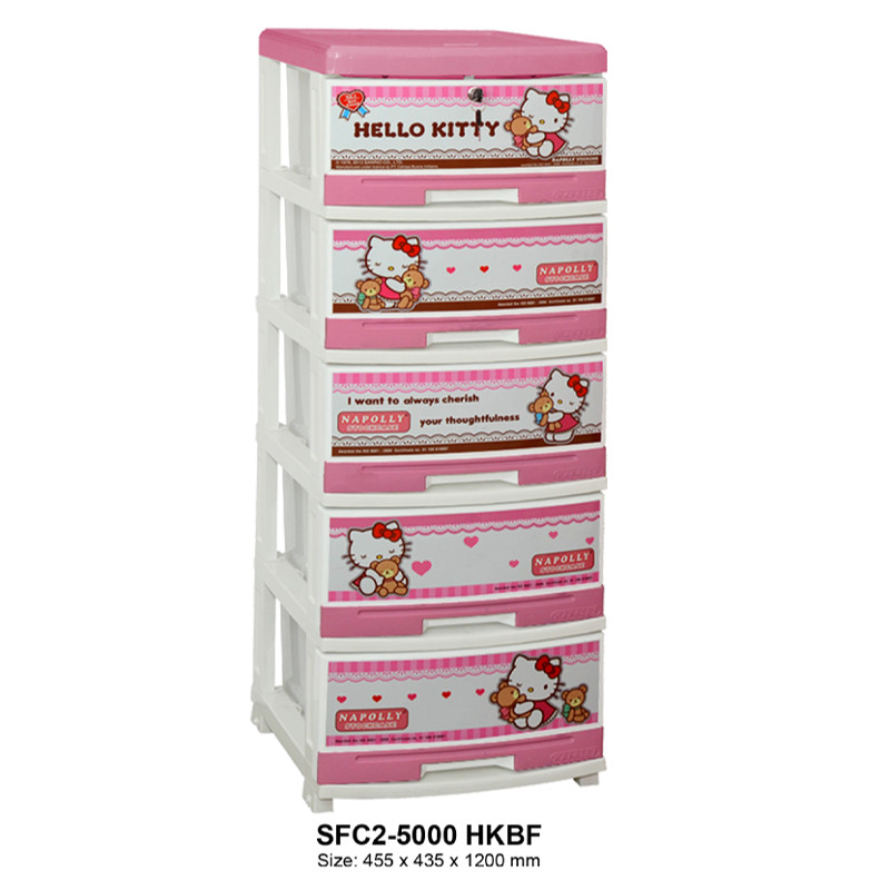 LEMARI PLASTIK ANAK 5 SUSUN NAPOLLY SFC2-5000 HKBF