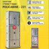 Napolly Policabine 221 Puma Lemari Lipat Pakaian Baju Container Box Laci Drawer Dengan Gantungan Hanger Plastik Pintu Magnet Transparan Folding Storage 2 Tower 5 Susun