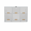LEMARI PLASTIK LOCKER BOX 6 PINTU 2 SUSUN NAPOLLY LB-3206
