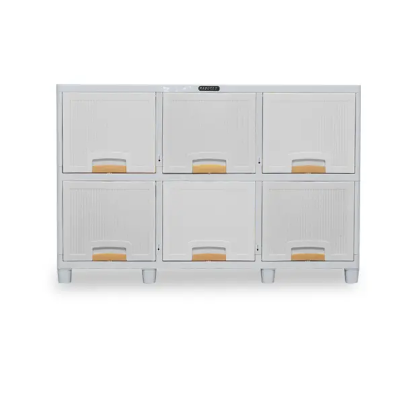 LEMARI PLASTIK LOCKER BOX 6 PINTU 2 SUSUN NAPOLLY LB-3206