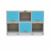 LEMARI PLASTIK LOCKER BOX 6 PINTU 2 SUSUN NAPOLLY LB-3206