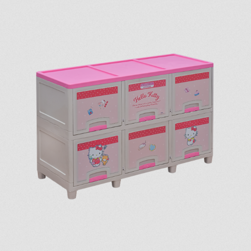 LEMARI PLASTIK LOCKER BOX 6 PINTU 2 SUSUN NAPOLLY LB-3206 KTLB
