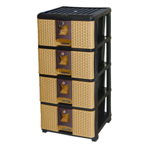 LEMARI PLASTIK NAPOLLY CONTAINER DRAWER 4 SUSUN CONRA-n4.K1