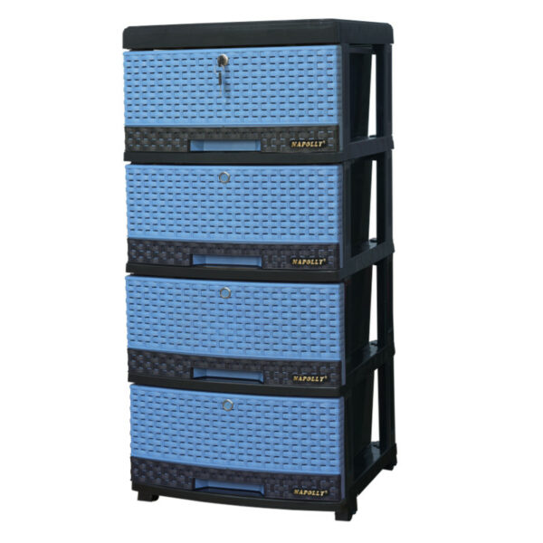 LEMARI PLASTIK NAPOLLY CONTAINER DRAWER 4 SUSUN SCD-4K1