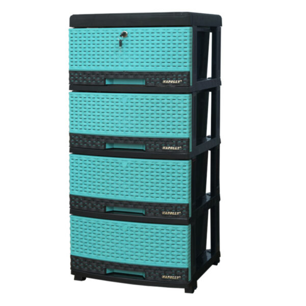 LEMARI PLASTIK NAPOLLY CONTAINER DRAWER 4 SUSUN SCD-4K1