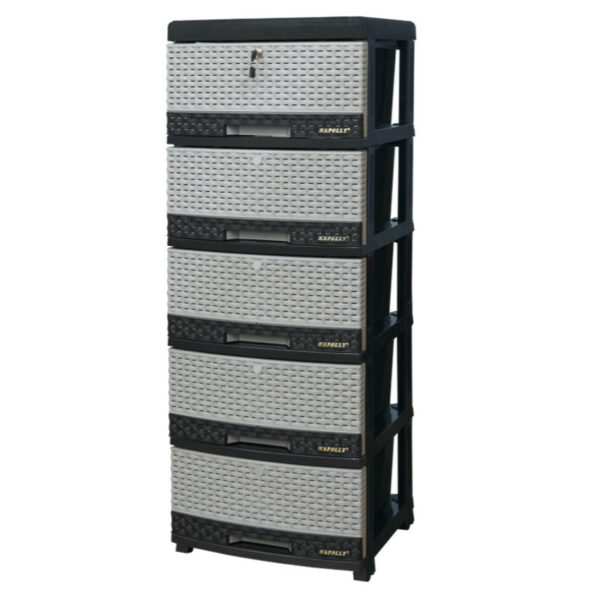 LEMARI PLASTIK NAPOLLY CONTAINER DRAWER 5 SUSUN SCD-5K1