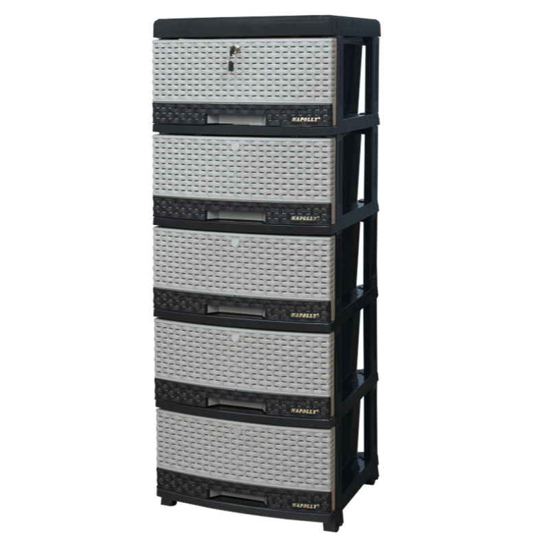 LEMARI PLASTIK NAPOLLY CONTAINER DRAWER 5 SUSUN SCD-5K1