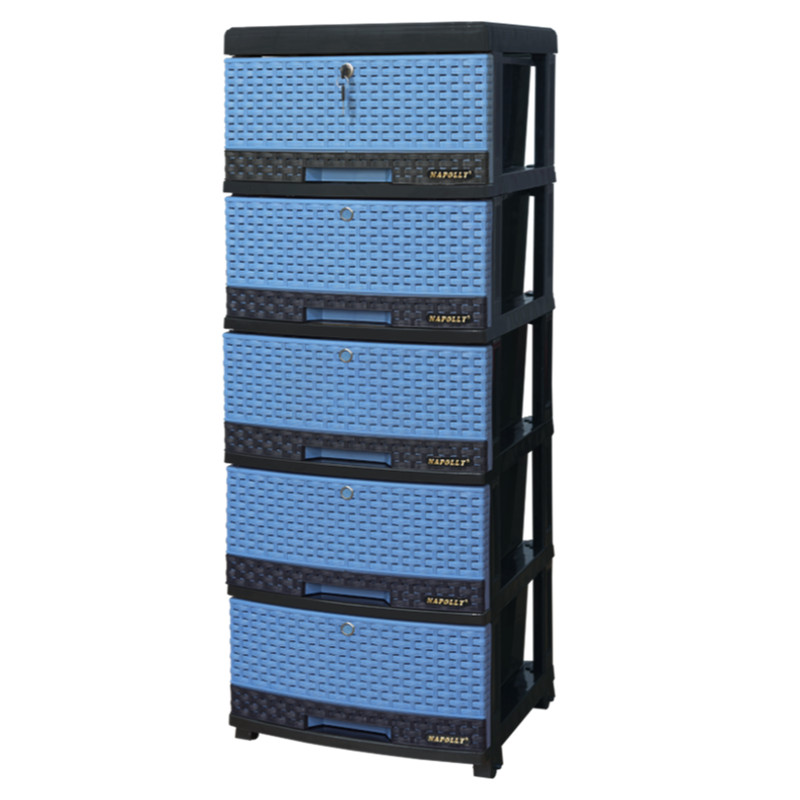 LEMARI PLASTIK NAPOLLY CONTAINER DRAWER 5 SUSUN SCD-5K1