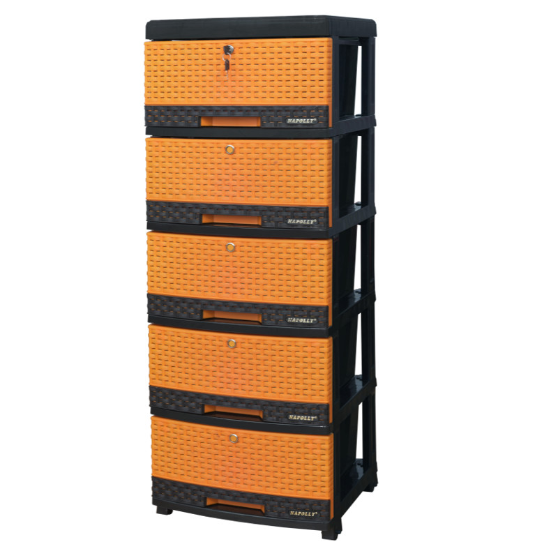 LEMARI PLASTIK NAPOLLY CONTAINER DRAWER 5 SUSUN SCD-5K1