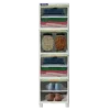 LOCKER BOX PLASTIK MULTIFUNGSI NACASE NAPOLLY LBP-1407 -  7 RUANG 4 WARNA PILIHAN (MANGO, CHERRY, BLUEBERRY, BANANA)