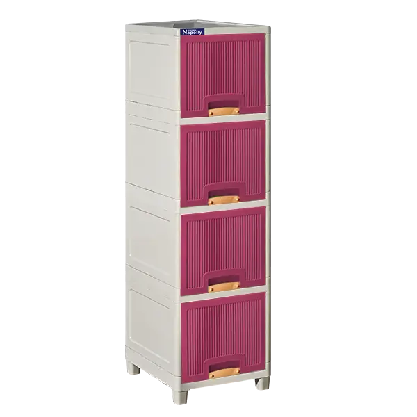 LOCKER BOX PLASTIK MULTIFUNGSI NACASE NAPOLLY LBP-1407 -  7 RUANG 4 WARNA PILIHAN (MANGO, CHERRY, BLUEBERRY, BANANA)