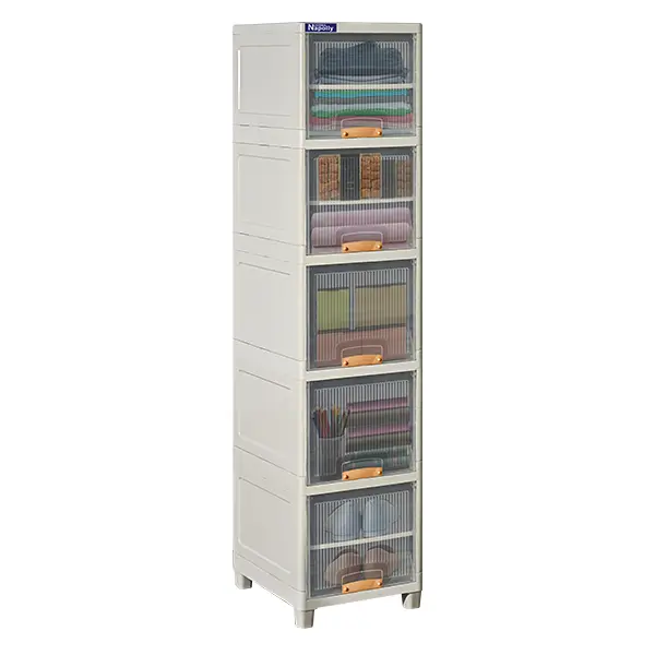 LOCKER BOX PLASTIK MULTIFUNGSI NACASE NAPOLLY LBP-1408 TP (Transparan) DENGAN 8 RUANG | LEMARIPLASTIK.ID