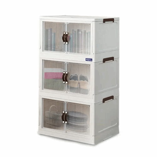 LOCKER BOX PLASTIK SERBAGUNA NAPOLLY POLIBOX PB-346 TP 3 SUSUN | LEMARIPLASTIK.ID