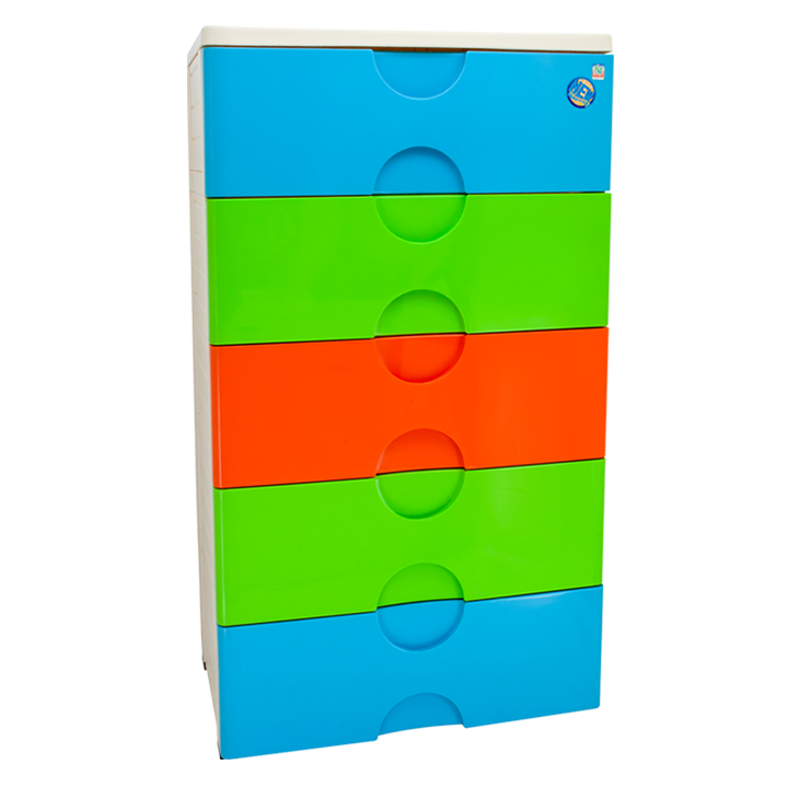 LEMARI PAKAIAN PLASTIK 5 SUSUN GREEN LEAF CATALINA TIPE 7925-HC5, UKURAN 660 x 415 x 1166 mm – Lemari Plastik Premium dengan Kapasitas Besar untuk Hunian Modern