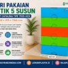 LEMARI PAKAIAN PLASTIK 5 SUSUN GREEN LEAF CATALINA TIPE 7925-HC5 (2) LEMARI PAKAIAN PLASTIK 5 SUSUN GREEN LEAF CATALINA TIPE 7925-HC5, UKURAN 660 x 415 x 1166 mm – Lemari Plastik Premium dengan Kapasitas Besar untuk Hunian Modern